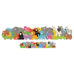 Brand New Reversable Animal Parade Letter Puzzle